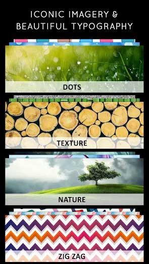 Cover Photo Maker cho Android có kho hình nền phong phú