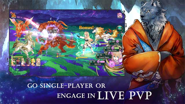 Chọn chế độ một người chơi hoặc tham gia vào các trận đấu PvP hoành tráng