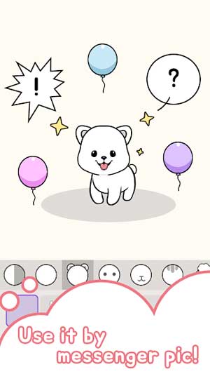 Nhiều bong bóng chat khác nhau để thể hiện cảm xúc