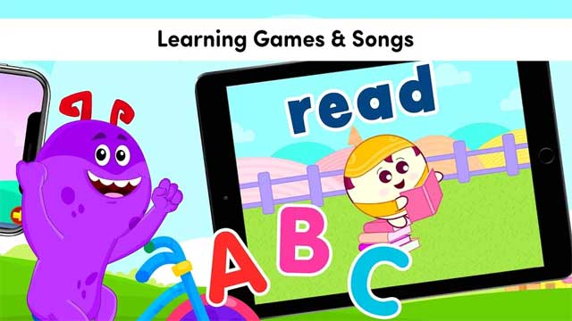 Ứng dụng sẽ giúp trẻ học tập thông qua các bài hát và trò chơi vui nhộn