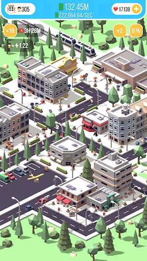 Idle Island cho Android là game mô phỏng xây dựng thành phố mới