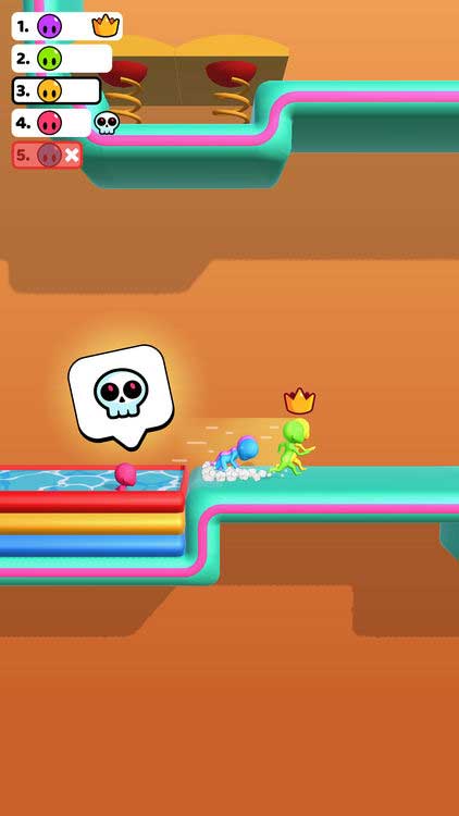 Run Race 3D có cơ chế điều khiển 1 chạm đơn giản