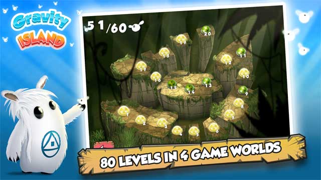 Chinh phục 80 level trong 4 thế giới tuyệt đẹp của Gravity Island