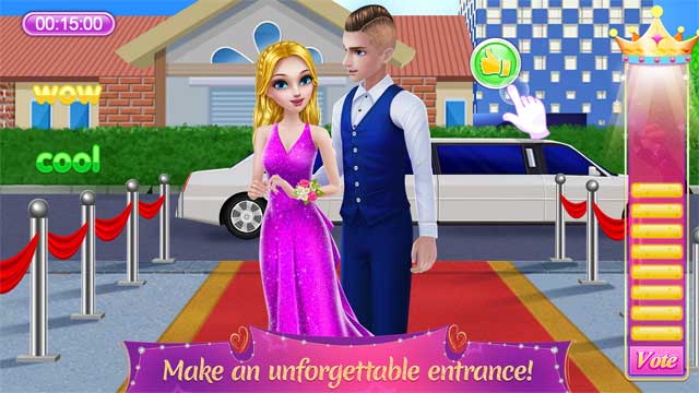 Bước vào hội trường tổ chức tiệc Prom như một nữ hoàng thực thụ