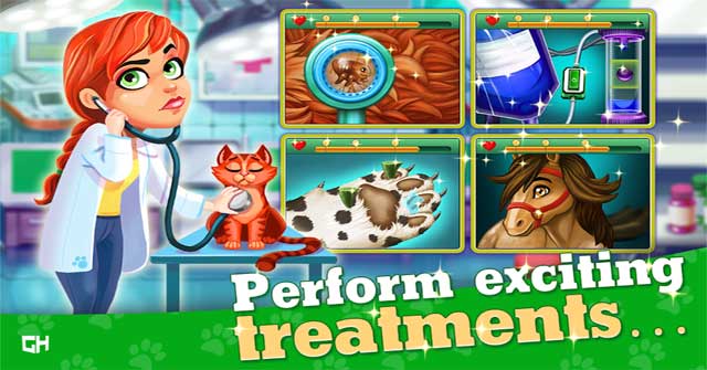 Dr. Cares - Pet Rescue 911 cho Android1.6Game quản lý bệnh viện thú y hấp dẫn