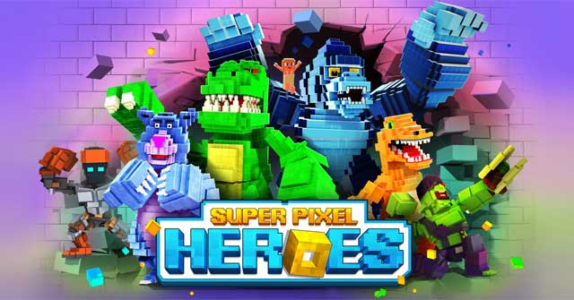 Super Pixel Heroes cho iOS1.1.71Game đối kháng siêu vui nhộn