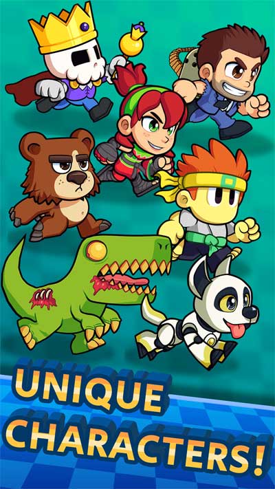 Booster Raiders quy tụ dàn nhân vật nổi tiếng của Halfbrick