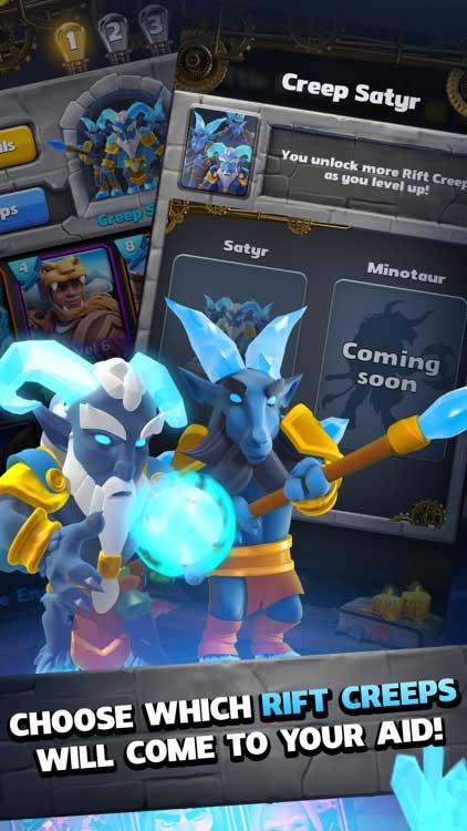 Chọn nhân vật Rift Creep để hỗ trợ trong cuộc chiến