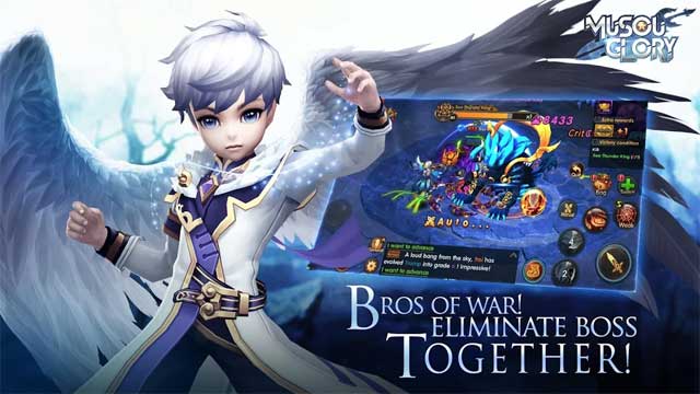 Lập team và cùng nhau chiến đấu tiêu diệt boss