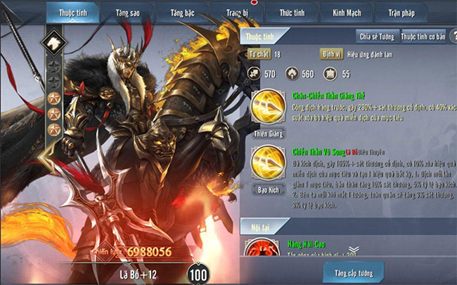 Tăng cấp nhân vật