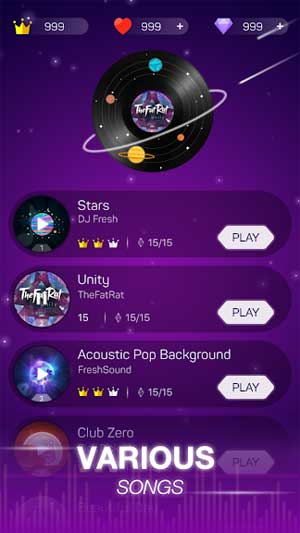 Dot n Beat có vô số bài hát đến từ các nhạc sĩ nổi tiếng