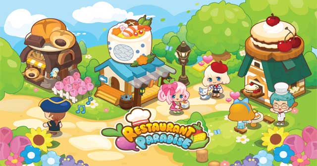 Restaurant Paradise cho Android là game quản lý thiên đường ẩm thực dễ thương