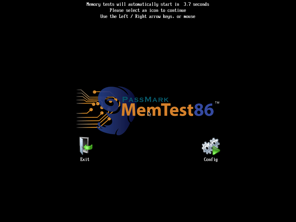 Giao diện MemTest86
