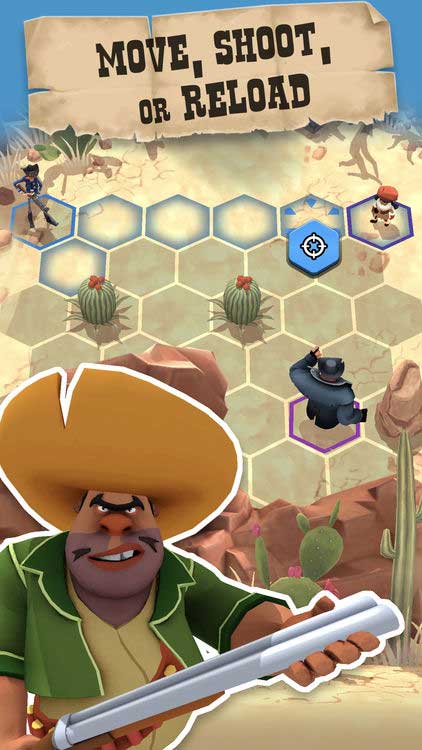 Lựa chọn giữa di chuyển, bắn súng hoặc nạp đạn