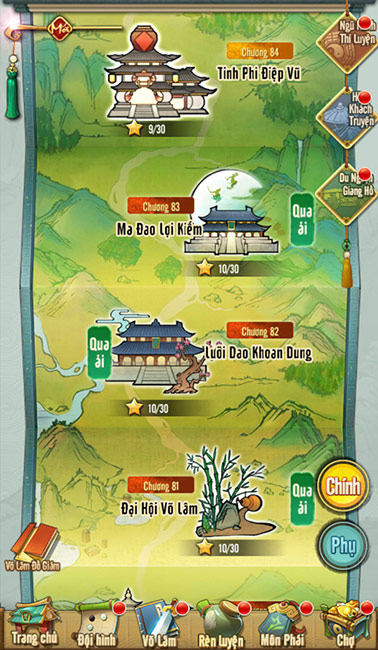 Hệ thống nhiệm vụ chính trong Tân Chưởng Môn