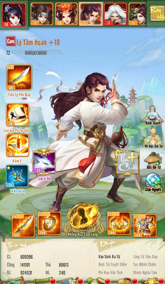 Thuộc tính nhân vật