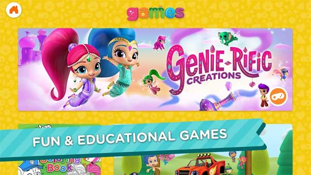 Nick Jr. cung cấp nhiều game giáo dục bổ ích và lành mạnh cho bé 