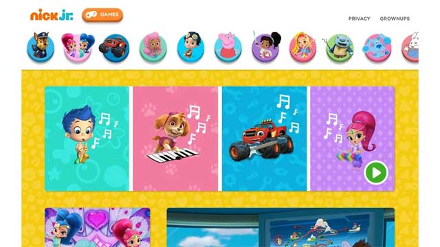 Nick Jr. cho Android là ứng dụng giải trí tổng hợp dành cho trẻ nhỏ