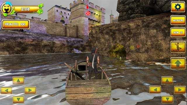 Ninja Samurai Assassin Hero II for Android có nhiều địa hình để bạn khám phá