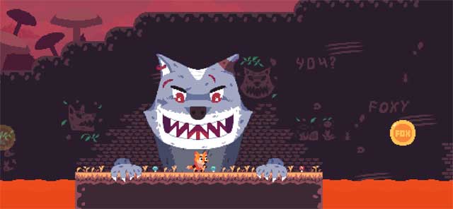 Đối đầu với anh em nhà chó sói xấu xa trong game platform - FoxyLand 2