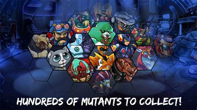 Mutants: Genetic Gladiators Android có hàng trăm nhân vật để bạn thu thập và lai tạo
