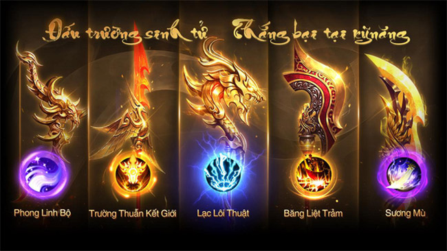 Ngũ Đại Binh Khí theo hệ