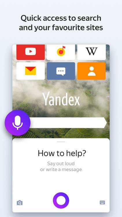 Truy cập nhanh vào tìm kiếm và các trang web yêu thích của bạn trên Yandex Browser