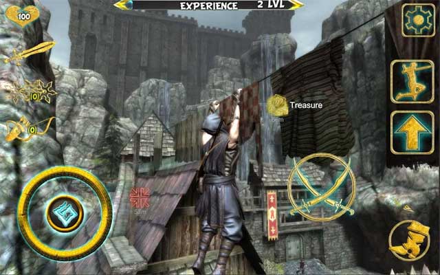Ninja Samurai Assassin Hero IV: Medieval Thief có đồ họa 3D sống động