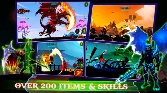 Demon Warrior cung cấp cho bạn hơn 200 loại trang bị và kỹ năng