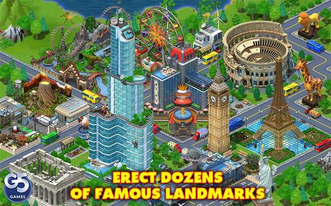Virtual City Playground có nhiều địa điểm thú vị