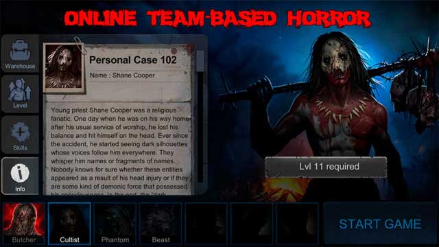 Horrorfield là game kinh dị với cơ chế chơi theo nhóm trong thời gian thực