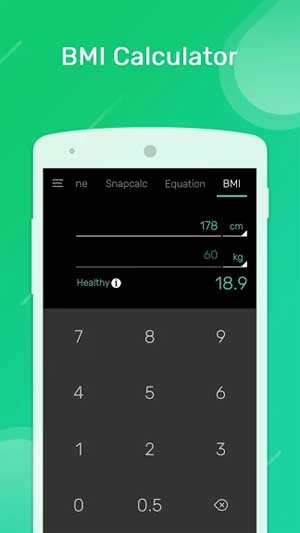 App còn có thể đo BMI (chỉ số khối cơ thể)