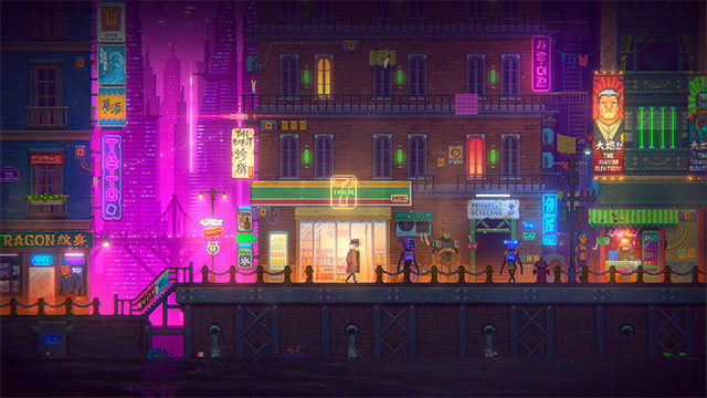 Game phiêu lưu trong thành phố kỳ ảo - Tales of the Neon Sea