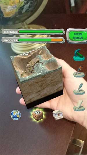 Sử dụng DinoDigger với thiết bị Merge Cube để có trải nghiệm tuyệt vời nhất