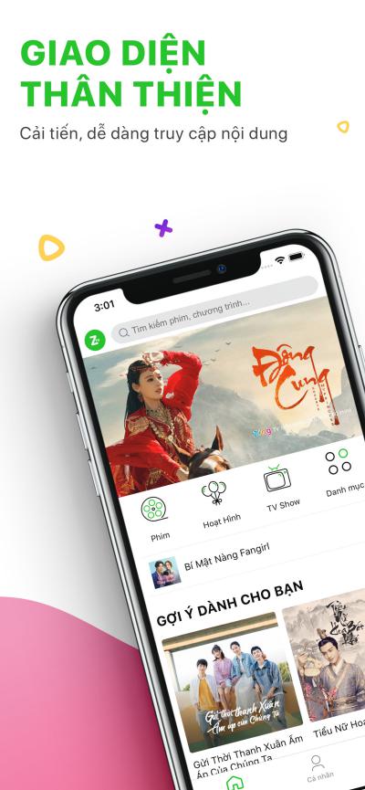 Giao diện Zing TV