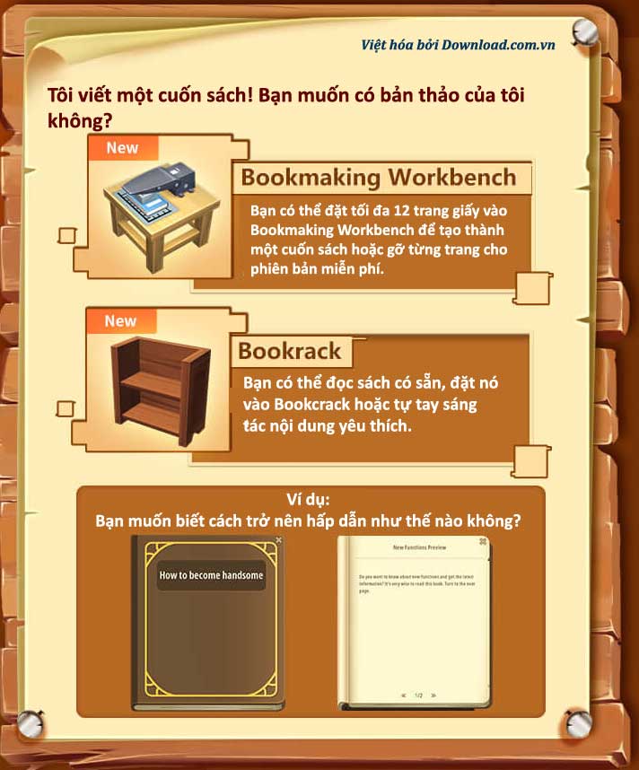 Cập nhật hệ thống viết sách của Mini World