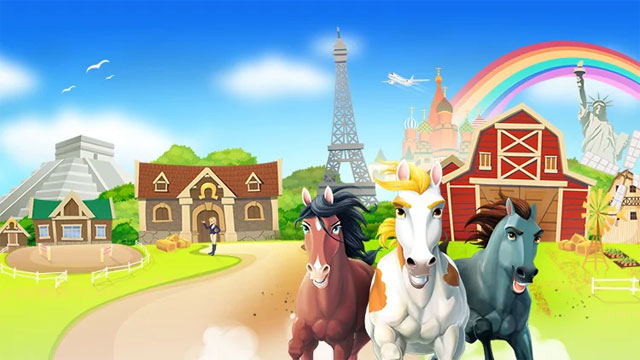 Game đua ngựa vòng quanh thế giới - Horse Haven World Adventures