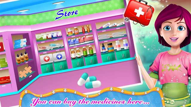 Bạn có thể chọn giữa vô số loại thuốc trong Drugstore Cashier & Supermarket Grocery Store