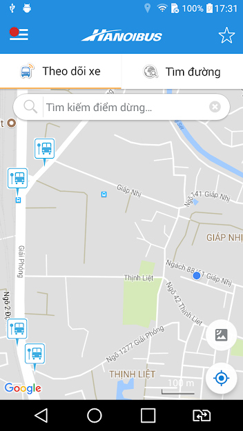 Bản đồ lộ trình xe bus