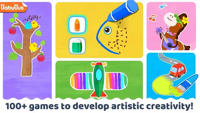 Baby Panda's Art Classroom có hơn 100 mini game nhằm thúc đẩy khả năng sáng tạo của trẻ