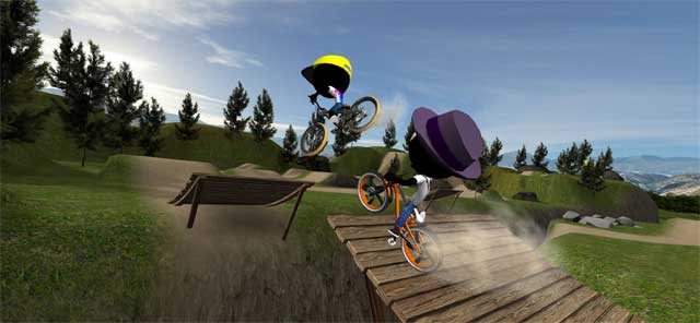 Game đua xe đạp nhiều người chơi sôi động - Stickman Bike Battle
