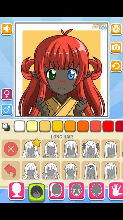 Ứng dụng thiết kế mang phong cách anime Nhật Bản - Anime Face Maker GO