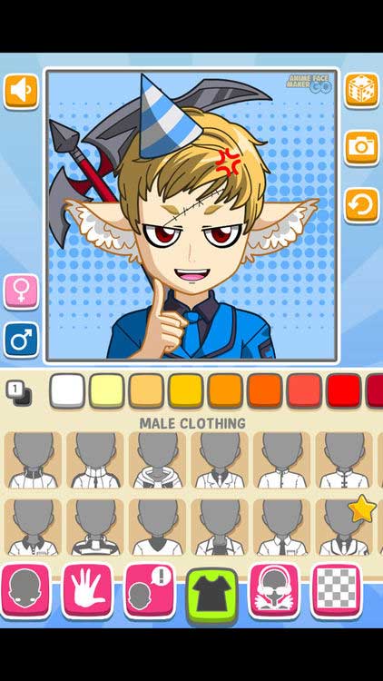 Tạo ra hàng loạt avatar với diện mạo và phong cách khác nhau trong Anime Face Maker GO