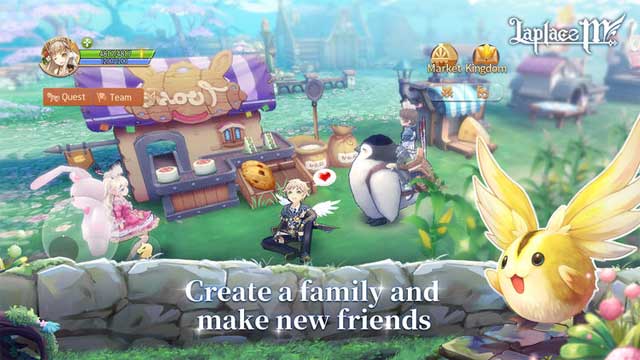 Laplace M cho phép người chơi lập gia đình và làm quen với nhiều bạn mới