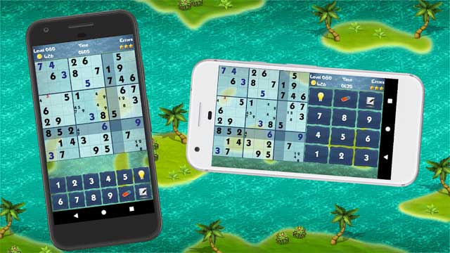 Trải nghiệm chơi Sudoku trên giao diện độc đáo của game Best Sudoku cho Android 