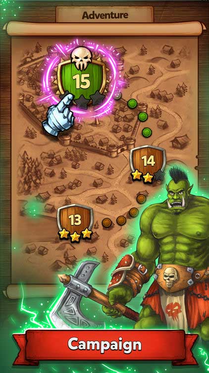 Game thẻ bài miễn phí trên iPhone/iPad - Card Crushers