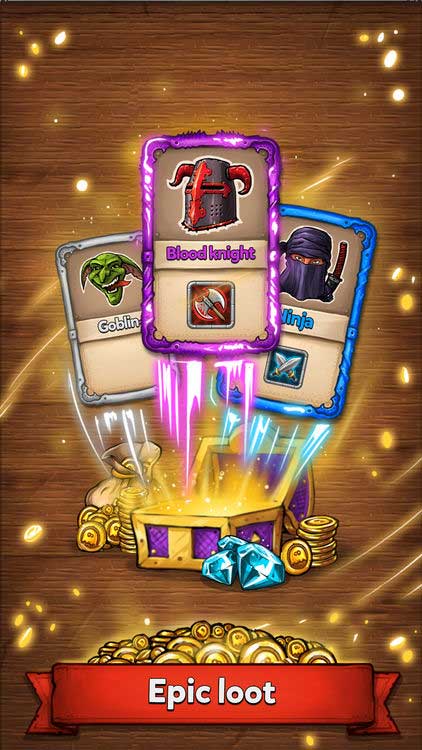 Giành chiến thắng và nhận nhiều đồ loot giá trị trong Card Crushers