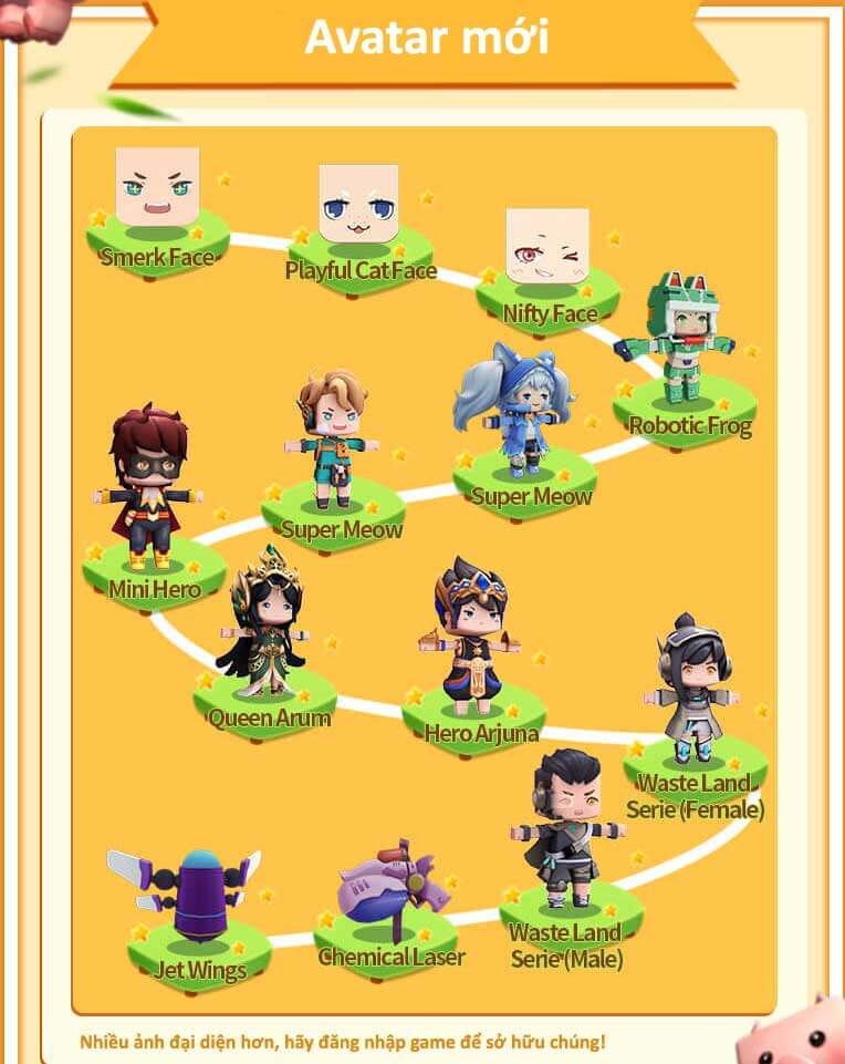 Hình đại diện mới trong Mini World