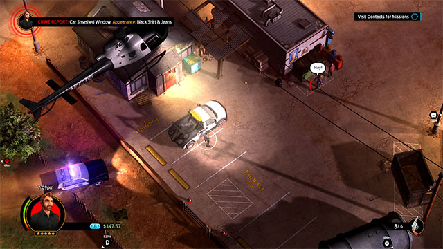 Chơi game American Fugitive với góc nhìn từ trên xuống giúp bao quát toàn bộ