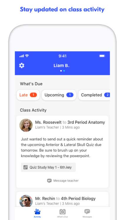 Luôn luôn nắm rõ các hoạt động trong lớp học với Edmodo for Parents